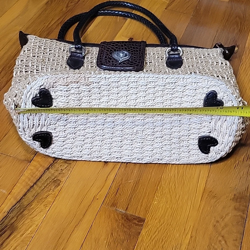 Brighton Woven Straw Shoulder Tote Bag